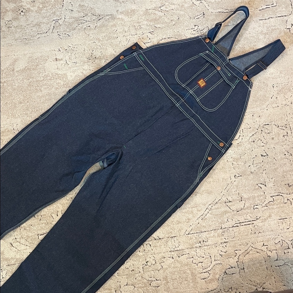 Men’s BIG BEN Wrangler Dark Blue Denim Overalls